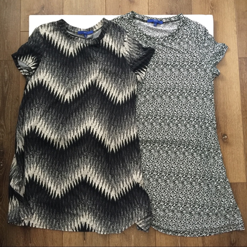 Two APT 9 Women’s Tunic Shirt Dresses